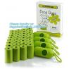 China Cornstarch Based Eco Compostable Dog Poop Pick Bag - 4Refill Rolls,60Bags, EN13432 BPI OK compost home cheap price high wholesale