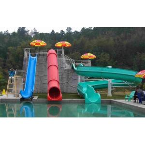 China Commercial Fiberglass Kids' Water Slides Water Park Equipment For Swimming Pool supplier