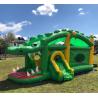 Crocodile Inflatable Bounce House Combo Double Stitching For Family Center