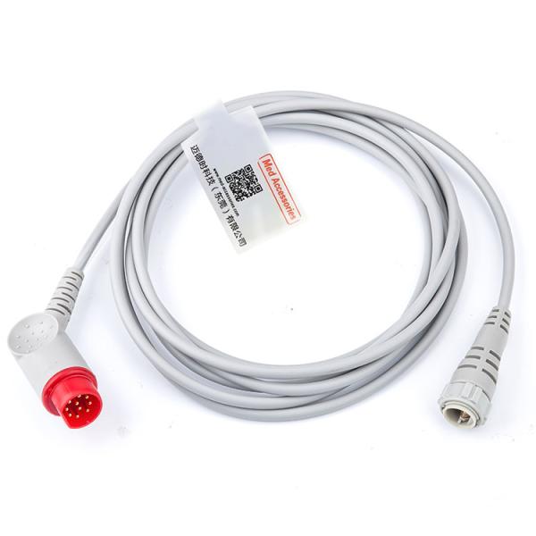 China Interfaz de 10 pines Presión sanguínea Cable IBP Gris estable Siemens al transductor MX supplier