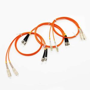 High Speed Fiber Optic Cables LC UPC To ST UPC Fiber Optic Patch Cord Custom FTTH Optical Fiber Cable