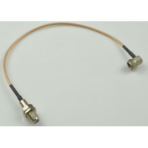 Custom RF Cable Assemblies F Connector Female To Male Connector 75 ohm