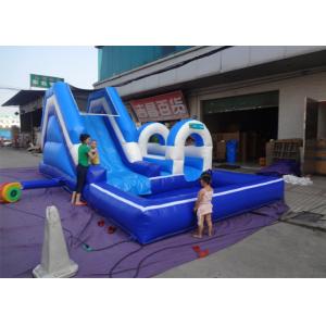 China Blue Tunnel Interesting Inflatable Slip N Slide With Arch Entrance supplier