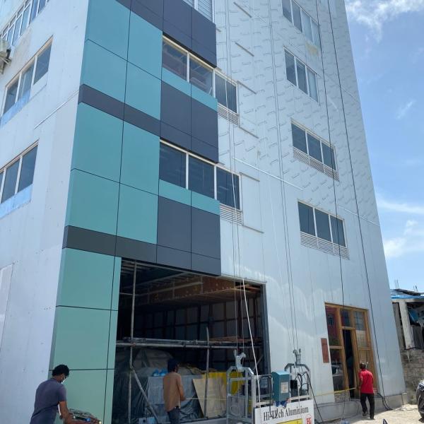 Hセクション7階建ての軽い鉄骨構造のConstrcutionの建物