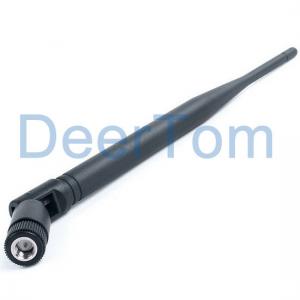 China 2.4GHz 5.8GHz Dual Band Rubber Antenna Indoor Omni 5dBi SMA Connector supplier
