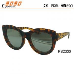 China Newest Style 2018 plastic Fashionable Sunglasses ,UV 400 Protection Lens,suitable for men and women supplier