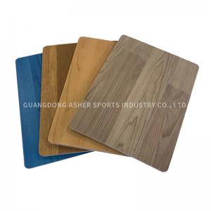 China Fadeless PVC Badminton Court Flooring , Synthetic PVC Self Adhesive Floor Tiles supplier