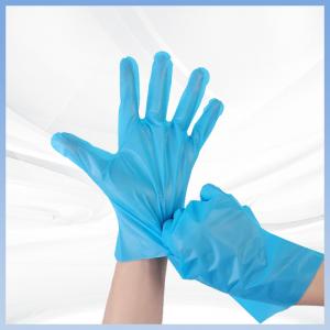CPE Disposable Gloves For Beauty Salon Nonslip Thermoplastic Gloves