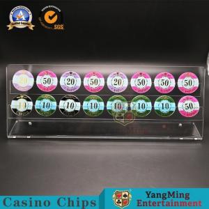 China Two Layer 16 Piece Roulette Table Poker Chip Display Rack wholesale
