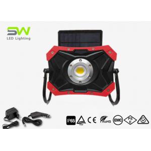 China Magnetic Stand 10W Solar Led Work Light Rechargeable By AC DC Adapter IP65 supplier