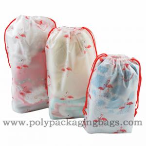 China Custom Moisture Proof Clothes Cosmetics Drawstring Plastic Bags wholesale