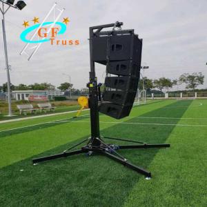 China Lift 300kg Hand Crank Stand Truss Wedding Tripod Speaker Stand supplier