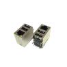 China Modular RJ45 Jack  Over Dual USB2.0, built-in  LED, shielded, Tab-up wholesale
