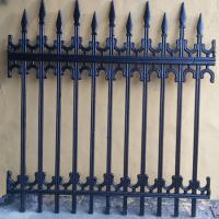 China Antique Decorative Iron Fence / Pedestrian Safety Barrier Custom Metal Fence on sale