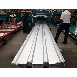 China Trapezoidal Roof Panel Making Machine Sheet Roll Former 12m / Min 0.8mm supplier