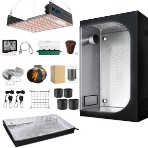 Tunable Spectrum 150W Panel Full Grow Tent Complete Kit 4 Inch Fan And Filter