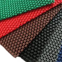 China 5MM S Grip Anti Slip PVC Floor Mat Drainage Non Slip Plastic Floor Matting on sale