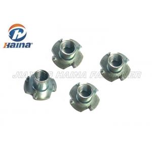 Zinc Plated Haina Custom Fasteners Square Head Gr 4.8 Tee Nut / T Nut With 4 Prong