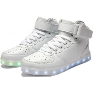 China App Simulation Rainbow Color Changing Light Up USB Rechargeable Led Sneakers wholesale