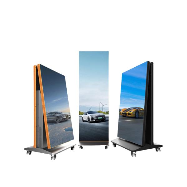 Foldable LED Poster With P1.25mm Pixel Pitch 46kg Cabinet Size 640x1920mm For Dynamic Advertising In Shopping Centers