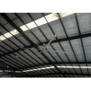 Aluminum Blade Industrial Hvls Ceiling Fan For Warehouse Farm Exhaust Pmsm Motor Fan