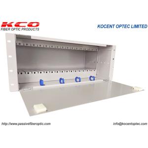 China PON FTTH FTTX 19'' 4U Fibra óptica PLC Splitter 14 ranuras 16 ranuras Chassic Panel de parches ODF supplier
