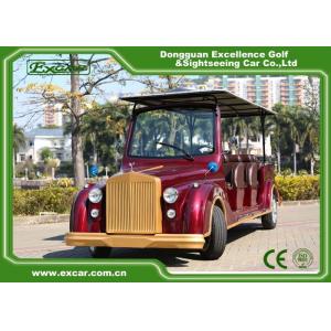 China Excar Red Electric Classic Cars With Trojan Battery ,CE Approved supplier