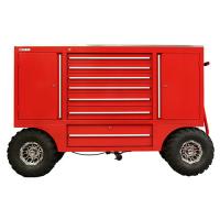 China LS-004B Brown Metal Tool Cabinet with Roller Auto Mechanic Cabinet Drawer Slides on sale