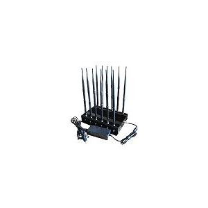 China All bands mobile phone signal jammer 12 antennas supplier