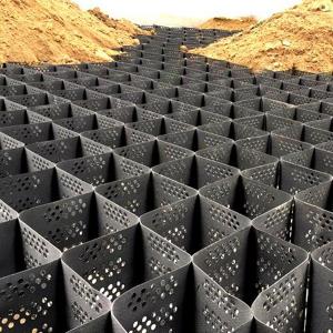 1.1mm-1.7mm Thickness HDPE Geocell for Road Soil Stabilization and Slope Protection