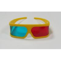 China Plastic Anaglyph 3D Glasses Red And Cyan Anti Scratch For Computer Game on sale