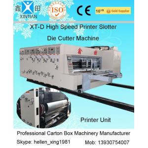 China Automated Feeding Flexo Printer Slotter Machine High Speed Cutting Machine supplier