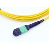 China 12 core type B MTP female - LC SM 9 / 125 Fanout 2.0mm tail with LC SM connector , Harness cable structure , Usconec MTP wholesale