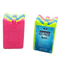 China Food Grade Rigid Plastic Reusable Ice Blocks , Cool Bag Ice Packs For Lunch Box on sale