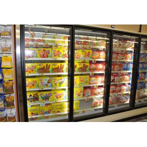 China LED Lighting Performance Supermarket Refrigerated Display Cases Vertical supplier