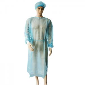 Workshop Disposable Protective Gown PP Isolation Gown Long Sleeves