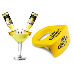 Slanted CoronaRitas Margarita Beer Holders CoronaRita Clip For Martini Glasses