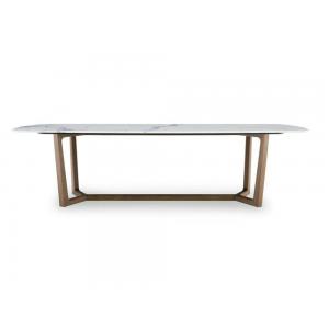 China Modern Style Set Rectangle Marble Dining Table supplier