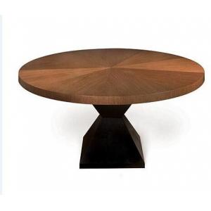 Round / Square Solid Oak Dining Table , Custom Round Pedestal Dining Table