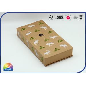 Uv 4c Print Magnetic Flip Open Book Packaging Kraft Paper Box
