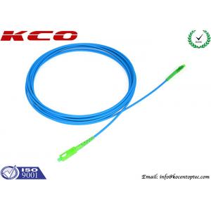 China Rodent-resistant SM cable SC/APC to LC/APC sinplex armored optical fiber patch cables armoured cord jumper supplier