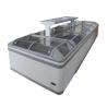 China Glass Top Display Chest Deep Island Freezer With Combination Design wholesale