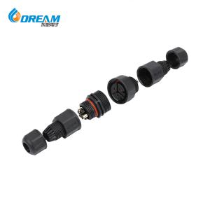 China DREAM START Outdoor 2P/3P Male and Female Plug-in Snap Lock Quick Connect Screw Type IP68 Waterproof Connector wholesale
