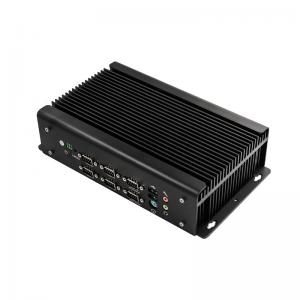 Low Power Fanless Embedded Industrial Computer 9V - 36V Support POE 4 GbE RJ45 GPIO