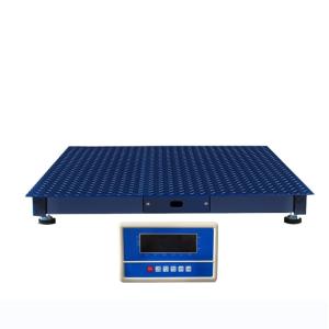 1t 2t 3t Plateforme électronique numérique de pesée de plancher de balance de poids avec poids maximal 1t/2t/3t et alimentation en courant alternatif/concurrent