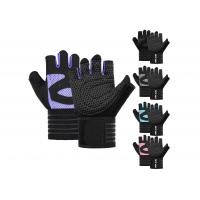 China OEM Sports Men And Women Professional Deadlift Protective Fitness Gloves on sale