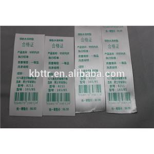 Washable color zebra printer ribbon for blank fabric polyamide taffeta label printing