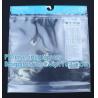 Eco-friendly Hanger Zipper Bag/Rigid Handle Zipper Bag/Hook Handle Poly bag,