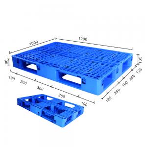 Injection Molding HDPE Plastic Heavy Duty Nestable Pallet 10.5kg