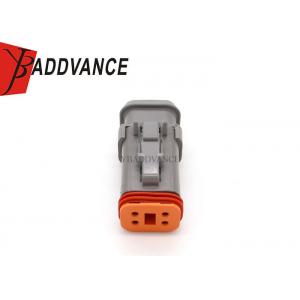 China Deutsch DT Gray 4 Way Connector Plug Adapter With Shrink Boot DT06-4S-E008 supplier